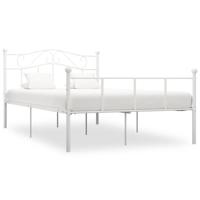 Bedframe metaal wit 160x200 cm - thumbnail