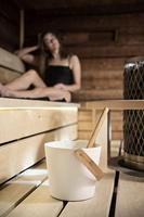 Rento Design sauna-emmer met beugel - Wit - thumbnail