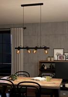 Eglo 4-lichts hanglampPlimsoll zwart - 43848 - thumbnail