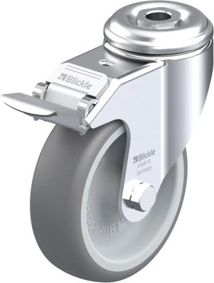 Blickle LKRA-TPA 101G-FI Zwenkwiel met rem Wieldiameter: 100 mm Draagvermogen (max.): 110 kg 1 stuk(s)