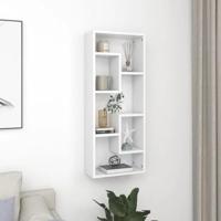 VidaXL Wandschap 36x16x90 cm bewerkt hout wit - thumbnail