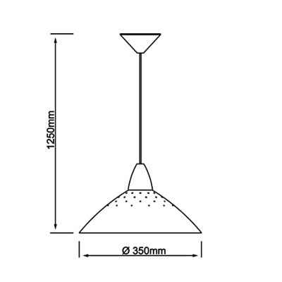 Brilliant Titaan grijze hanglampLogo Ø 35cm - 78270/11