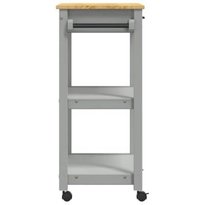 Keukentrolley MONZA 60x40x88,5 cm massief grenenhout