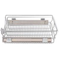 Uittrekbare draadmanden 500 mm zilverkleurig 2 st - thumbnail