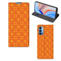 OPPO Reno4 Pro 5G | Hoesje met Magneet | Batik Oranje - thumbnail