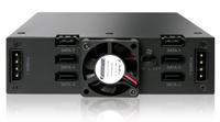 ICY DOCK Wissellijst voor 6 x 2,5 inch (6,4 cm) SATA SSD/HDD in 1 x 13,3 cm (5,25 inch) - volledig metalen ToughArmor MB996SP-6SB - thumbnail