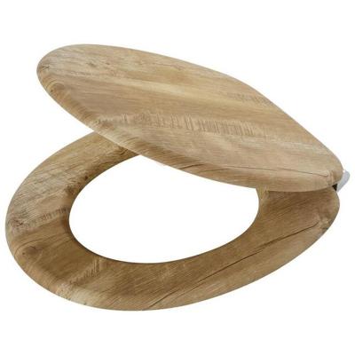 Tiger Hetta Toiletbril - met deksel - MDF - Bruin 800589 Tiger Hetta Toiletbril - met deksel - MDF - Bruin 800589