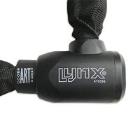 Lynx kettingslot art-2 100cmx9.0mm nylon hoes zwart op kaart - thumbnail