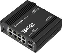 Teltonika TSW202 Managed L2 Gigabit Ethernet (10/100/1000) Power over Ethernet (PoE) Aluminium, Blau - thumbnail