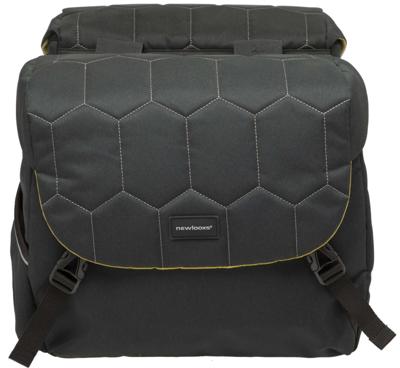 New Mondi joy dubbele fietstas - zwart - waterafstotend - 38l