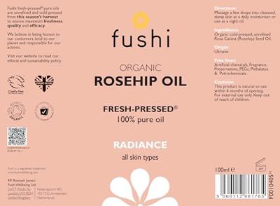 Fushi Fresh Pressed Organic Rosehip Oil 100ml Fushi Fresh Pressed Organic Rosehip Oil 100ml