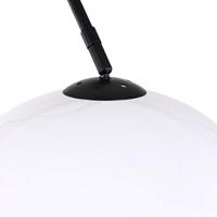 Steinhauer Vloerlamp Sparkled light 9831 zwart kap kunststof wit - thumbnail