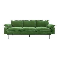 HKliving Retro bank 3-zits Royal Velvet Green - thumbnail
