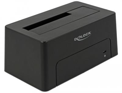 DeLOCK 63958 basisstation voor opslagstations USB 3.2 Gen 2 (3.1 Gen 2) Type-C Zwart