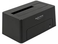 DeLOCK 63958 basisstation voor opslagstations USB 3.2 Gen 2 (3.1 Gen 2) Type-C Zwart - thumbnail