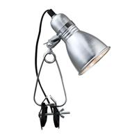Wandlamp met klem zilver stekker schakelaar Photo - thumbnail