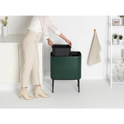 Brabantia Bo touch bin 2x30 liter mineral concrete grey - thumbnail