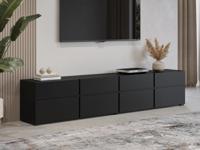 Tv-meubel CROSSAIR 4 klapdeuren 4 lades zwart - thumbnail