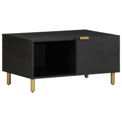 Salontafel 80x50x40 cm bewerkt hout zwart
