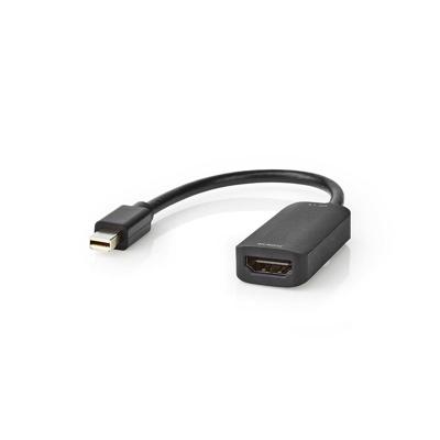 Nedis CCGP37654BK02 Mini-displayport - Hdmi™-kabel 1.4 Mini-displayport Male - Hdmi™-uitgang 0,2 M Zwart