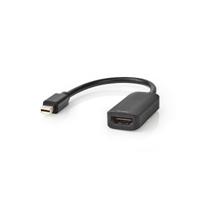 Nedis CCGP37654BK02 Mini-displayport - Hdmi™-kabel 1.4 Mini-displayport Male - Hdmi™-uitgang 0,2 M Zwart - thumbnail