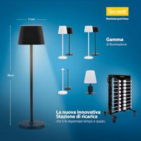 Tafellamp securit georgina led opl dimbaar zwart - thumbnail