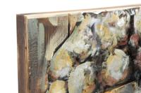 Schilderij DKD Home Decor Buda Hout Metaal Orientaals Boeddha (80 x 80 x 7 cm) - thumbnail