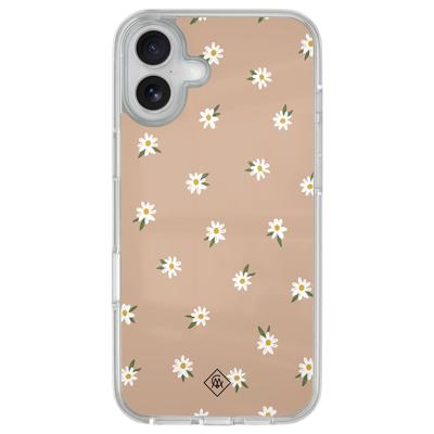 iPhone 16 hybride hoesje - Sweet daisies