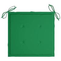 Tuinstoelen 8 st met kussens massief teakhout - thumbnail