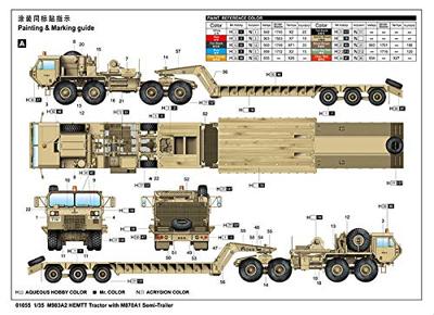 Trumpeter 1/35 M983A2 Hemtt Tractor with M870A1 Semi Trailer Trumpeter 1/35 M983A2 Hemtt Tractor with M870A1 Semi Trailer
