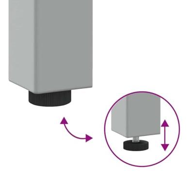 Werkbankset met plank 3 pcs Beige en Grijs Gepoedercoat staal