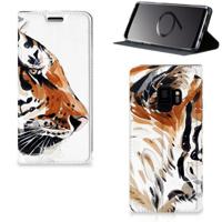 Bookcase Samsung Galaxy S9 Watercolor Tiger - thumbnail