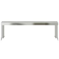 Verhoging voor werktafel 110x30x35 cm roestvrij staal - thumbnail