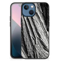 Houten Print Telefoonhoesje Apple iPhone 13 mini Boomschors Grijs - thumbnail