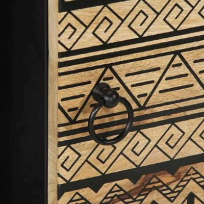 Dressoir 80x33,5x75 cm massief ruw mangohout Dressoir 80x33,5x75 cm massief ruw mangohout