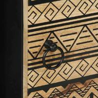 Dressoir 80x33,5x75 cm massief ruw mangohout - thumbnail