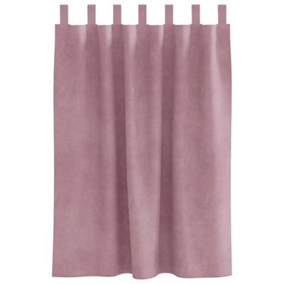 VidaXL Verduisterende gordijnen 2 pcs donkerroze 140 x 140 cm fluweel VidaXL Verduisterende gordijnen 2 pcs donkerroze 140 x 140 cm fluweel