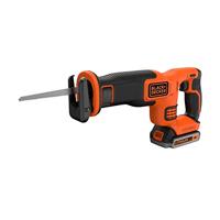 BLACK+DECKER BDCR18M1 18V 4.0Ah Reciprozaag | 1x 18V 4.0Ah Lithium-ion accu + 1A Lader | 1x 15cm zaagblad - BDCR18M1-QW - thumbnail