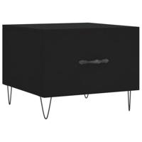 Salontafels 2 st 50x50x40 cm bewerkt hout zwart - thumbnail