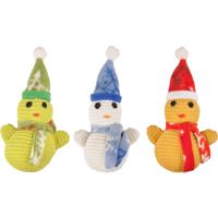 Hondenspeelgoed Kerst Sneeuwpop 8 x 5.5 x 17 cm Flamingo Multicolor - thumbnail