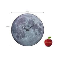 NeXtime ne-3164 wandklok dia. 35 cm, bol glas, 'blauw moon dome' - thumbnail
