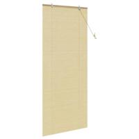 Raambuiten & Gordijnen met gordijnen Naturel 90 x 220 cm Bamboe - thumbnail