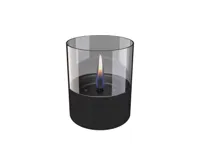 Lilly Glass 10 cm - zwart - thumbnail