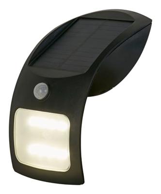 Searchlight Zwarte wandlampSolar design - 67420BK-PIR