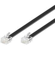 Goobay Telefoon (analoog) Kabel [1x RJ12-stekker - 1x RJ12-stekker] 10.00 m Zwart - thumbnail