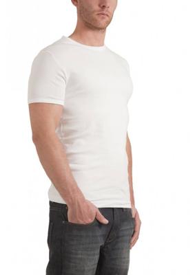 Garage Semi Bodyfit T-shirt R-neck Basic T-shirts White