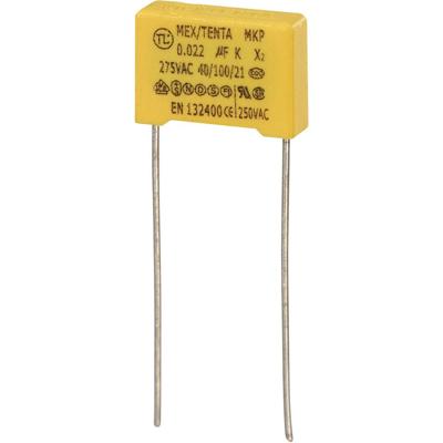 TRU COMPONENTS MKP-X2 1 stuk(s) MKP-X2-ontstoringscondensator Radiaal bedraad 0.047 µF 275 V/AC 10 % 10 mm (l x b x h) 13 x 6 x 12 mm