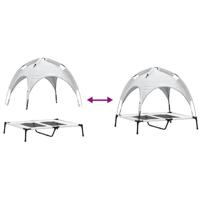 VidaXL Hondenbed zilvergrijs 92 x 77 x 82,5 cm staal - thumbnail