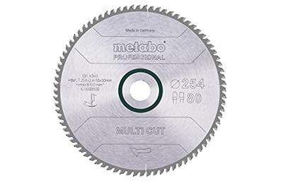 Metabo Cirkelzaagblad "Multi Cut" HW/CT Ø 254 mm, 80T FZ/TZ - 628093000