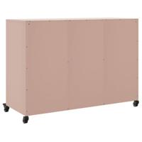 Dressoir 100,5x39x72 cm staal roze - thumbnail